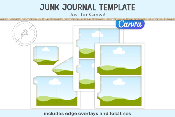 Download Junk Journal Canva Frames Template - Canva frames template Collection