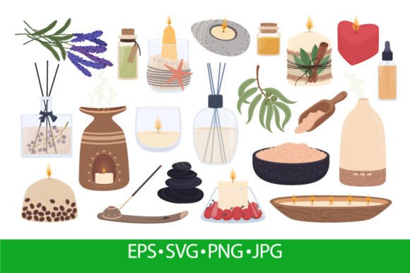 Download Aromatherapy and Spa Elements, Scented - Premium Resources