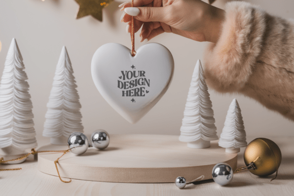 Download Christmas Love Ornaments Mockup - Love ornaments Collection