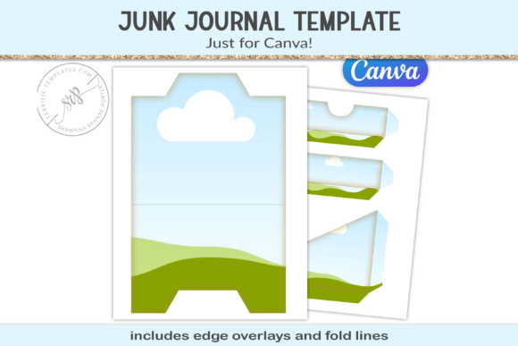 Download Junk Journal Canva Frames Template - Canva frames template Collection