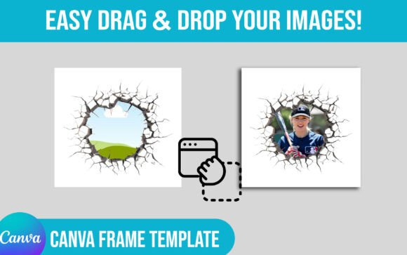 Download Cracked Edges Canva Frames Template - Canva frames template Collection
